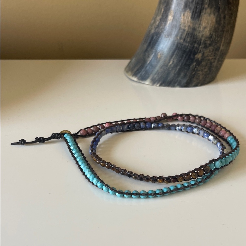 Chan Luu Multi Wrap Turquoise Necklace